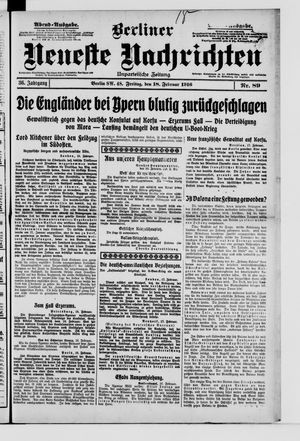 Berliner Neueste Nachrichten vom 18.02.1916