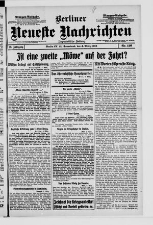 Berliner Neueste Nachrichten vom 04.03.1916