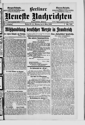 Berliner Neueste Nachrichten vom 06.03.1916