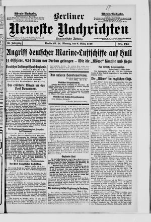 Berliner Neueste Nachrichten vom 06.03.1916