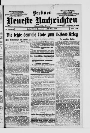 Berliner Neueste Nachrichten vom 11.03.1916