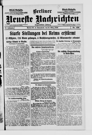 Berliner Neueste Nachrichten vom 11.03.1916
