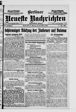 Berliner Neueste Nachrichten vom 12.03.1916