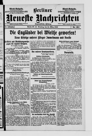 Berliner Neueste Nachrichten vom 14.03.1916