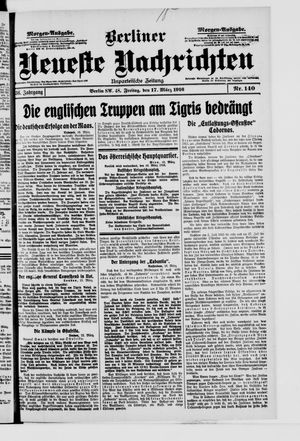 Berliner Neueste Nachrichten on Mar 17, 1916