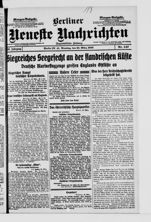 Berliner Neueste Nachrichten vom 21.03.1916