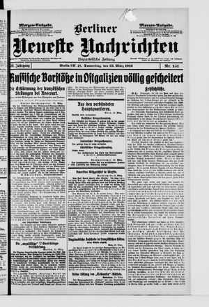 Berliner Neueste Nachrichten vom 23.03.1916