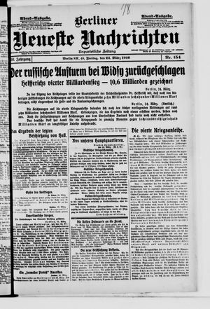 Berliner Neueste Nachrichten on Mar 24, 1916