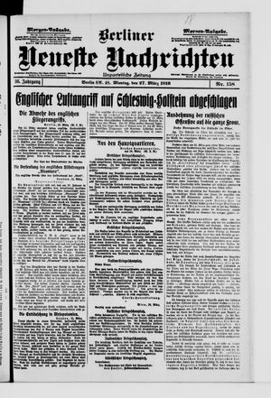 Berliner Neueste Nachrichten vom 27.03.1916