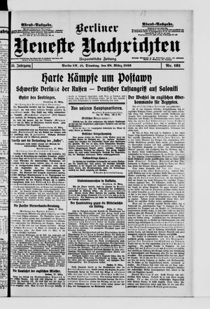 Berliner Neueste Nachrichten vom 28.03.1916