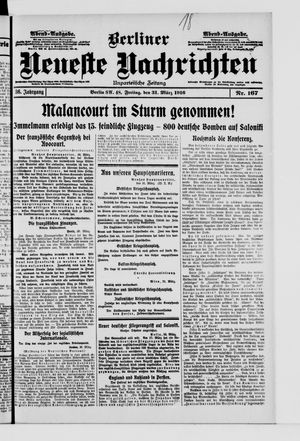 Berliner Neueste Nachrichten on Mar 31, 1916