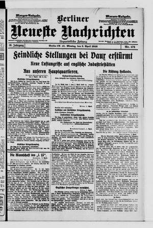 Berliner Neueste Nachrichten vom 03.04.1916