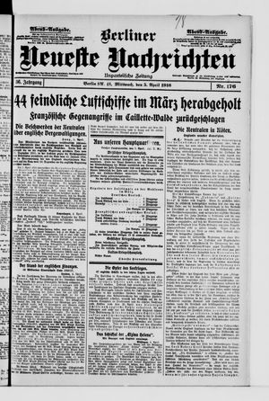 Berliner Neueste Nachrichten on Apr 5, 1916