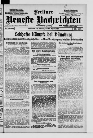 Berliner Neueste Nachrichten vom 17.04.1916