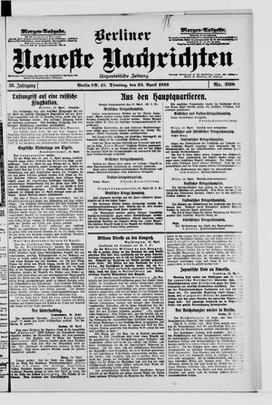 Berliner Neueste Nachrichten vom 25.04.1916