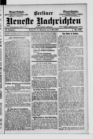 Berliner Neueste Nachrichten on May 3, 1916