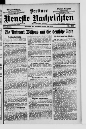 Berliner Neueste Nachrichten vom 10.05.1916