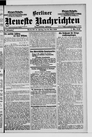 Berliner Neueste Nachrichten vom 12.05.1916