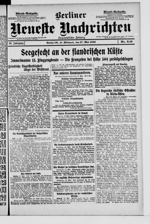 Berliner Neueste Nachrichten vom 17.05.1916