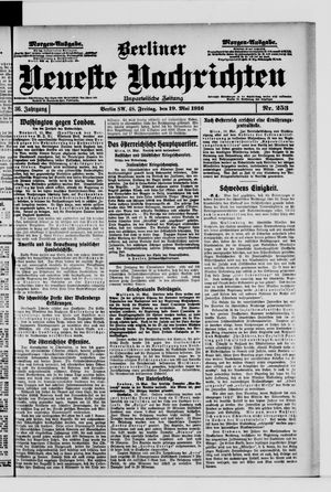 Berliner Neueste Nachrichten vom 19.05.1916