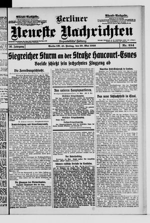 Berliner Neueste Nachrichten vom 19.05.1916