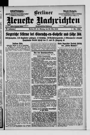 Berliner Neueste Nachrichten vom 22.05.1916