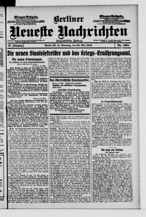 Berliner Neueste Nachrichten vom 23.05.1916