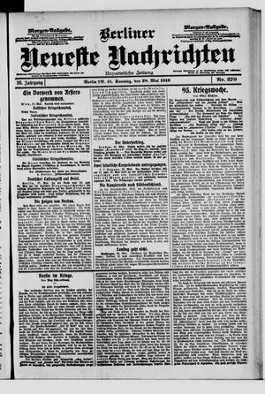 Berliner Neueste Nachrichten vom 28.05.1916