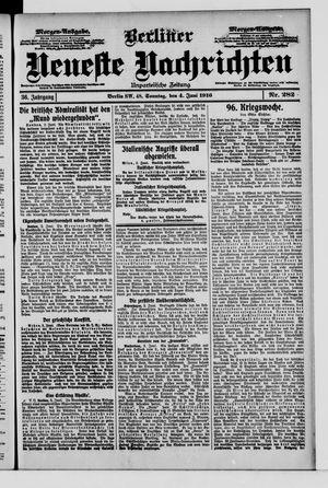 Berliner Neueste Nachrichten vom 04.06.1916