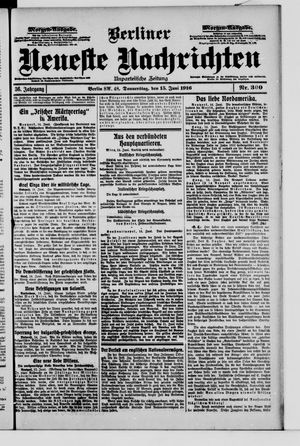 Berliner Neueste Nachrichten vom 15.06.1916