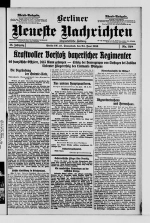 Berliner Neueste Nachrichten vom 24.06.1916