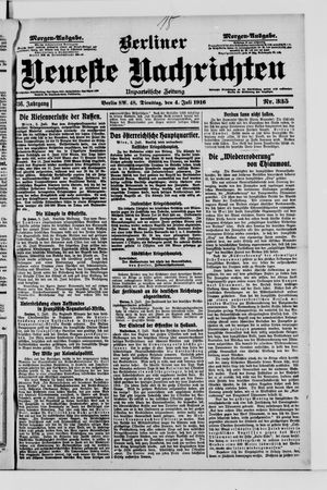 Berliner Neueste Nachrichten vom 04.07.1916