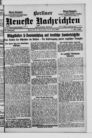 Berliner Neueste Nachrichten vom 06.07.1916