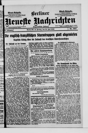 Berliner Neueste Nachrichten vom 14.07.1916