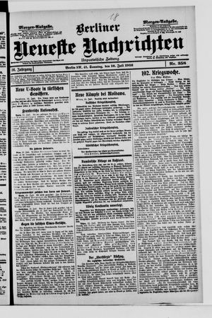 Berliner Neueste Nachrichten vom 16.07.1916