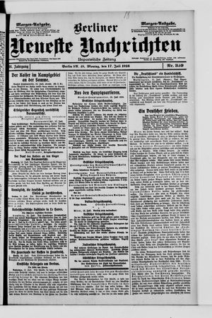 Berliner Neueste Nachrichten vom 17.07.1916