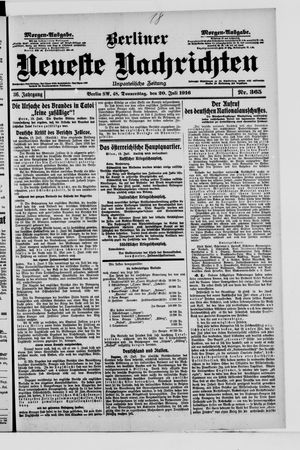 Berliner Neueste Nachrichten on Jul 20, 1916
