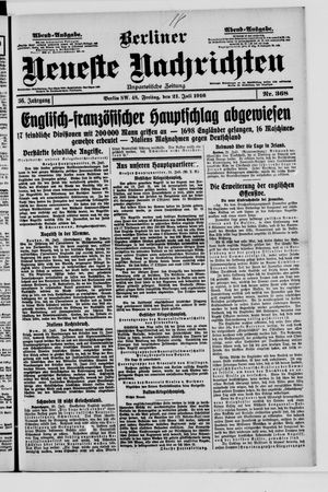Berliner Neueste Nachrichten vom 21.07.1916