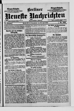 Berliner Neueste Nachrichten on Jul 22, 1916