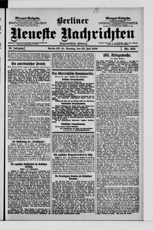 Berliner Neueste Nachrichten vom 23.07.1916