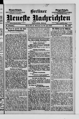 Berliner Neueste Nachrichten vom 26.07.1916