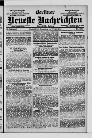 Berliner Neueste Nachrichten vom 27.07.1916