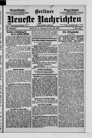 Berliner Neueste Nachrichten vom 30.07.1916