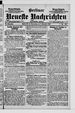 Berliner Neueste Nachrichten vom 07.09.1916