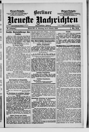 Berliner Neueste Nachrichten vom 03.10.1916