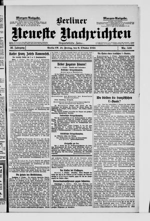 Berliner Neueste Nachrichten vom 06.10.1916