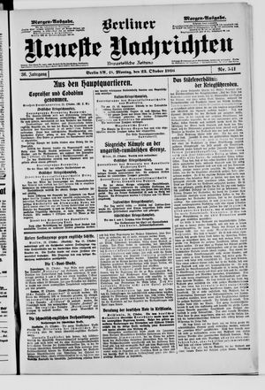 Berliner Neueste Nachrichten vom 23.10.1916