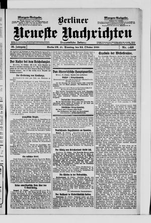 Berliner Neueste Nachrichten vom 24.10.1916
