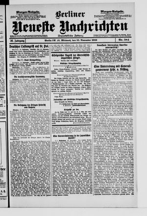 Berliner Neueste Nachrichten vom 15.11.1916