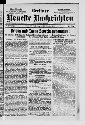 Berliner Neueste Nachrichten vom 24.11.1916